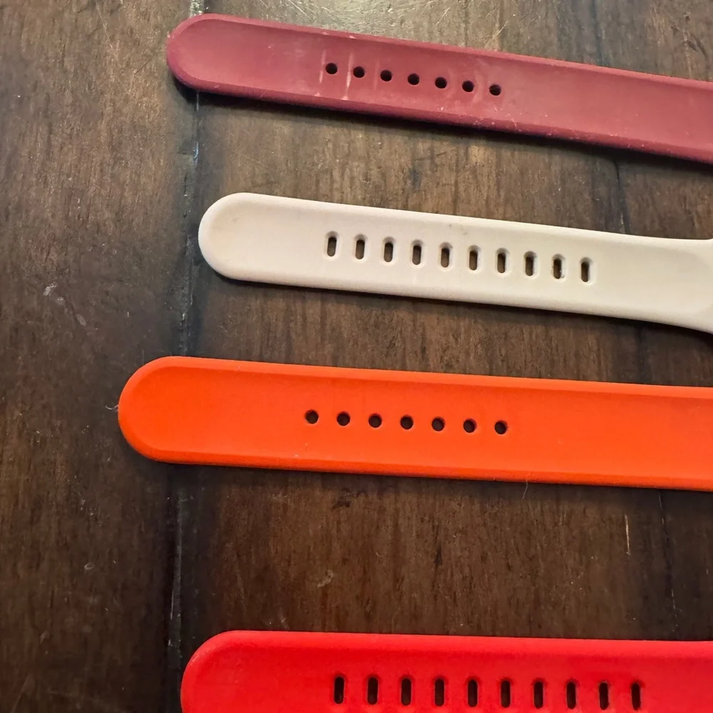 Smartwatch Band Set - Red, Orange, Pink- Size 44”